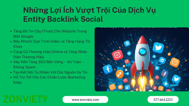 Dịch vụ Entity Social – Đưa Website Lọt Top 10 Google 2 Những Lợi Ích Vượt Trội Của Dịch Vụ Entity Backlink Social